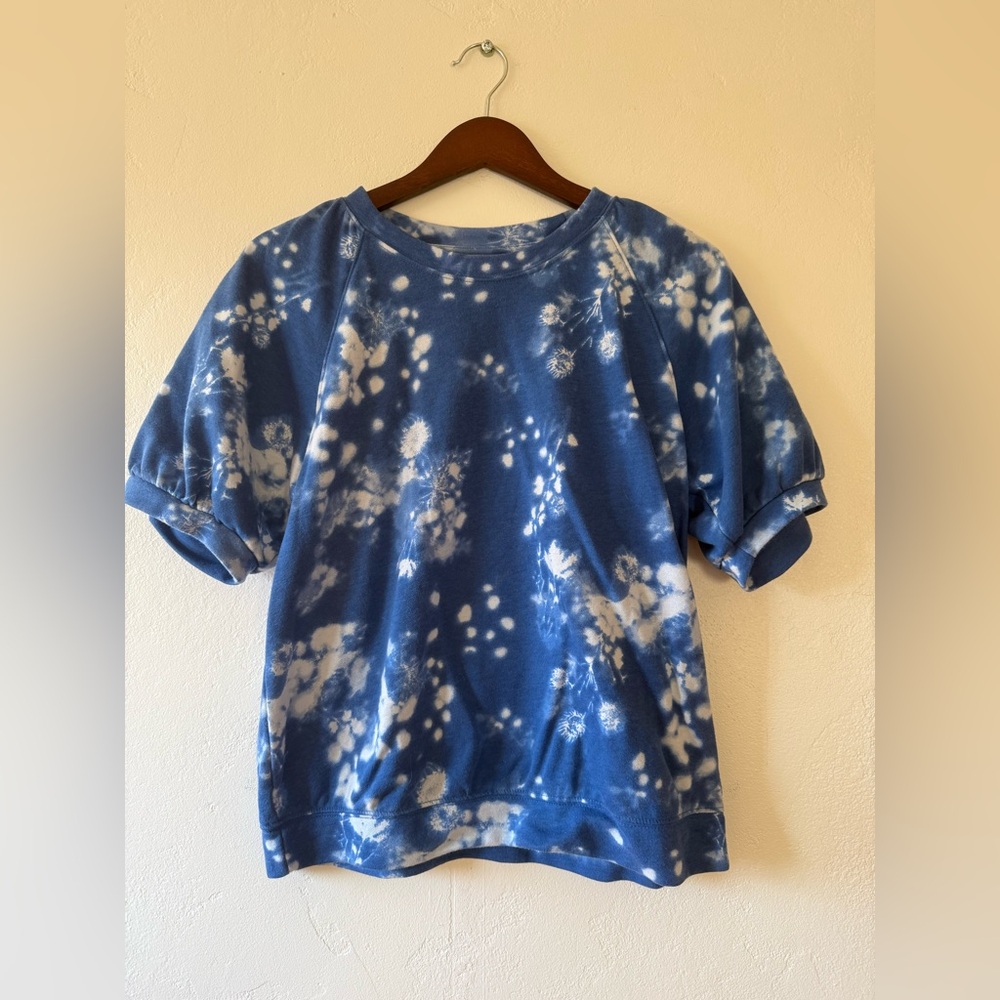 Sonoma Blue Tie-Dye Short Sleeve Top